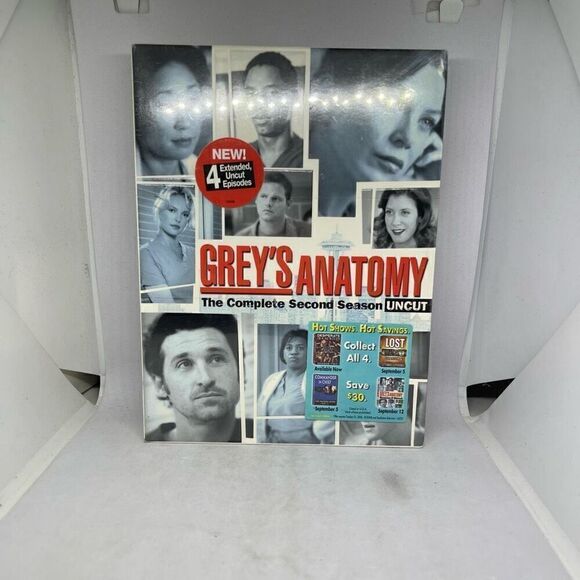 GREY'S ANATOMY - The Complete Second  Season - UNCUT - DVD - Picture 1 of 6